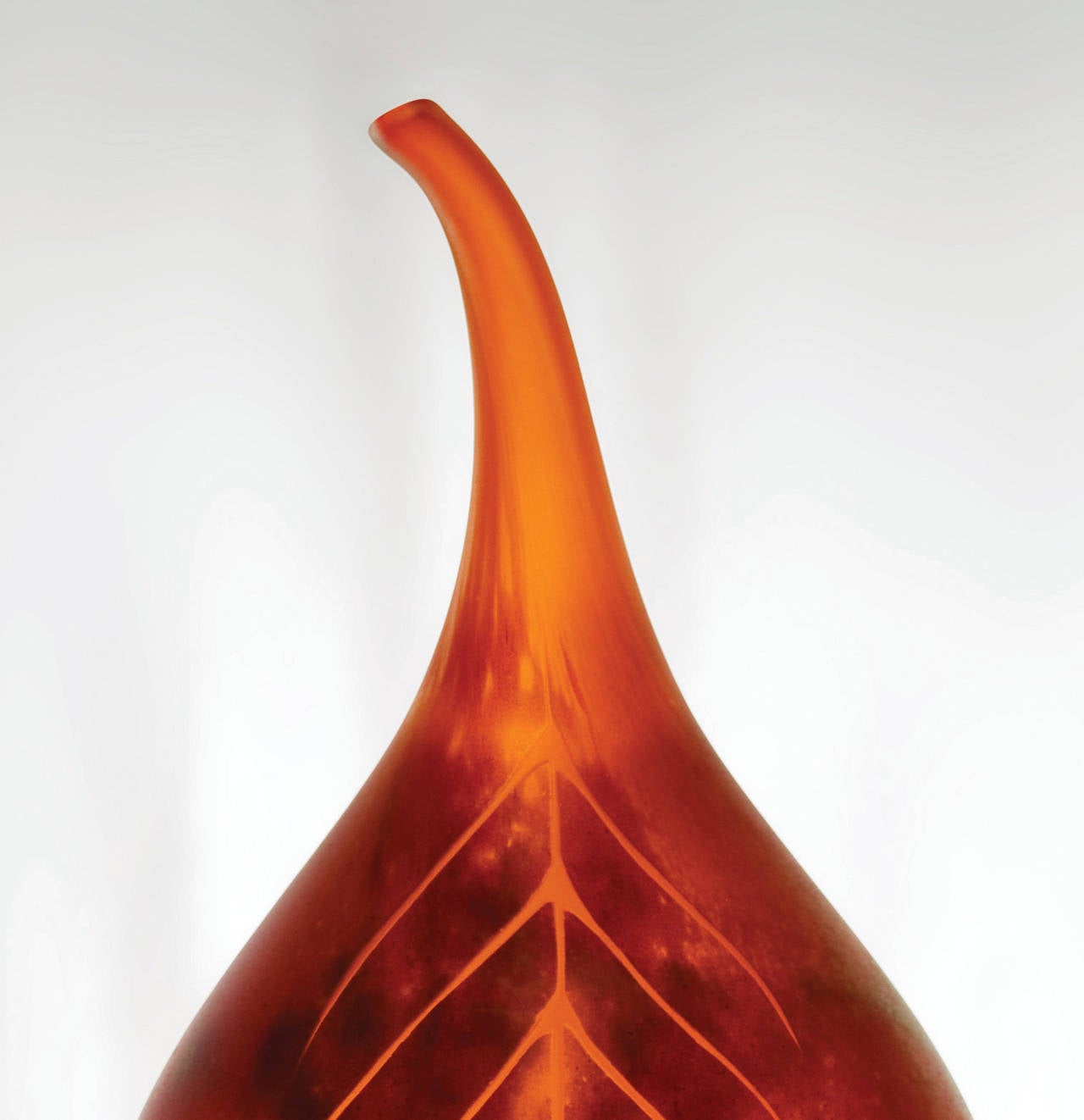 Leaf Bottle, Orange, Red