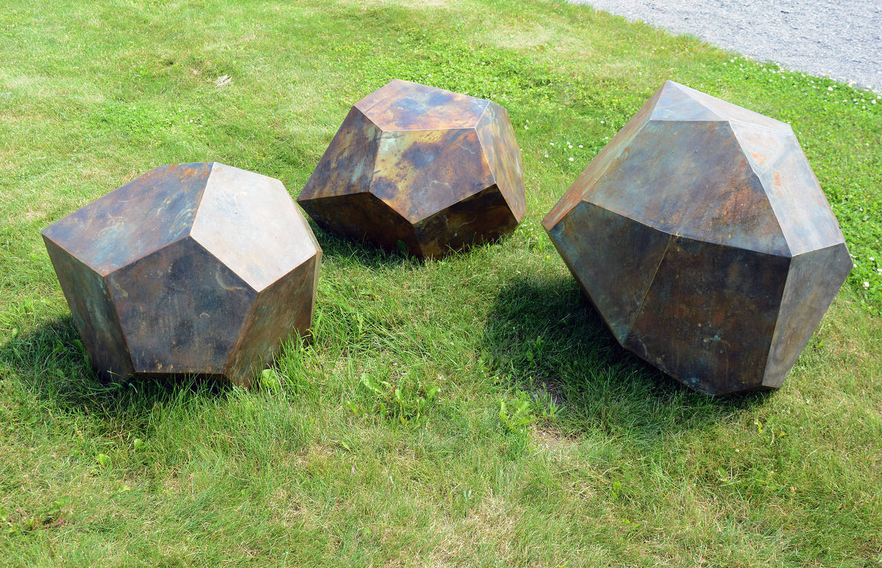 Glacial Series: Grouping of Three Drop Stones - Contemporary Sculpture by Shayne Dark