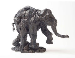 Untitled No 38 2/8 (Elephant Series) - animal, figurative, bronze statuette