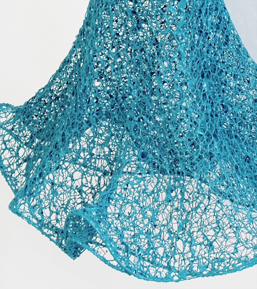 Skin Deep - Blue Figurative Sculpture by Sophie DeFrancesca