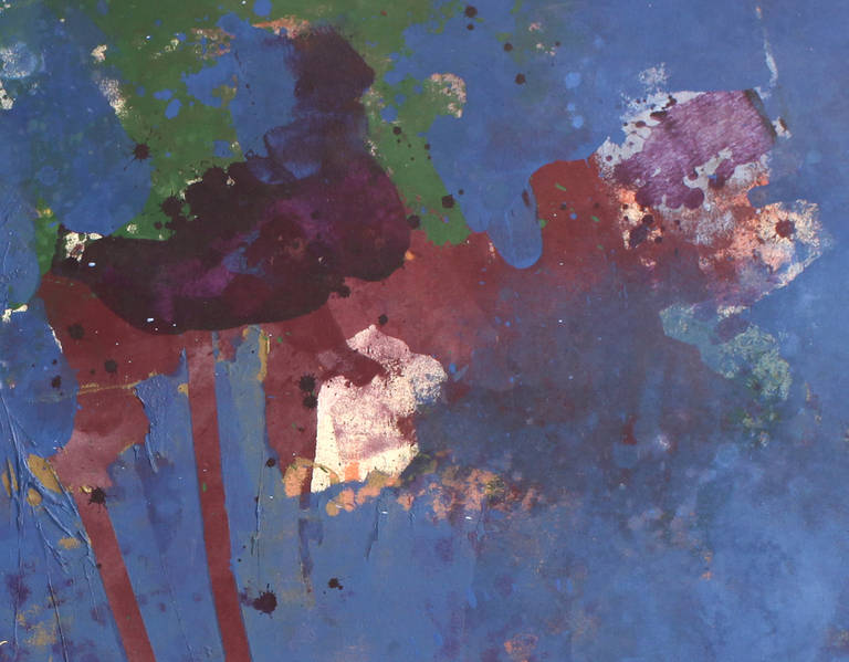 Under the Night Sky  (Violett), Abstract Painting, von John Richard Fox