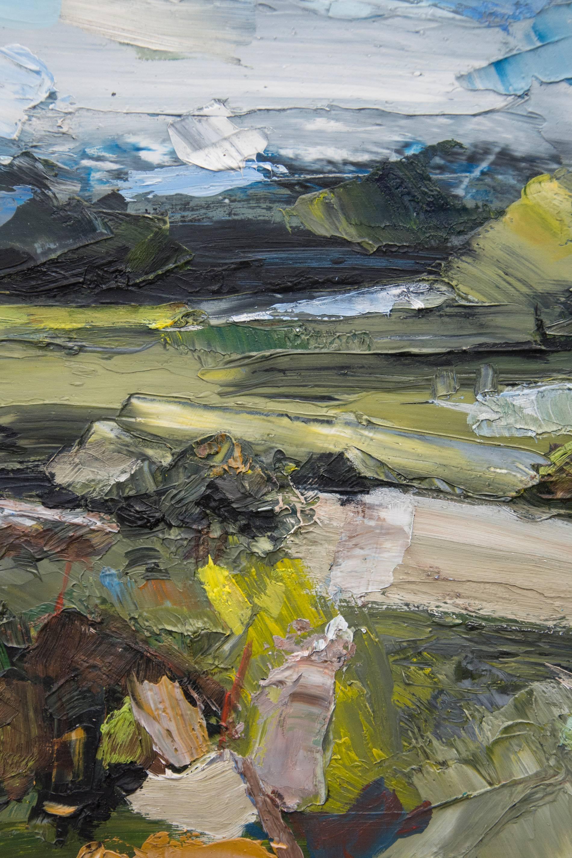 Scrubland - Contemporary Painting by Simon Andrew