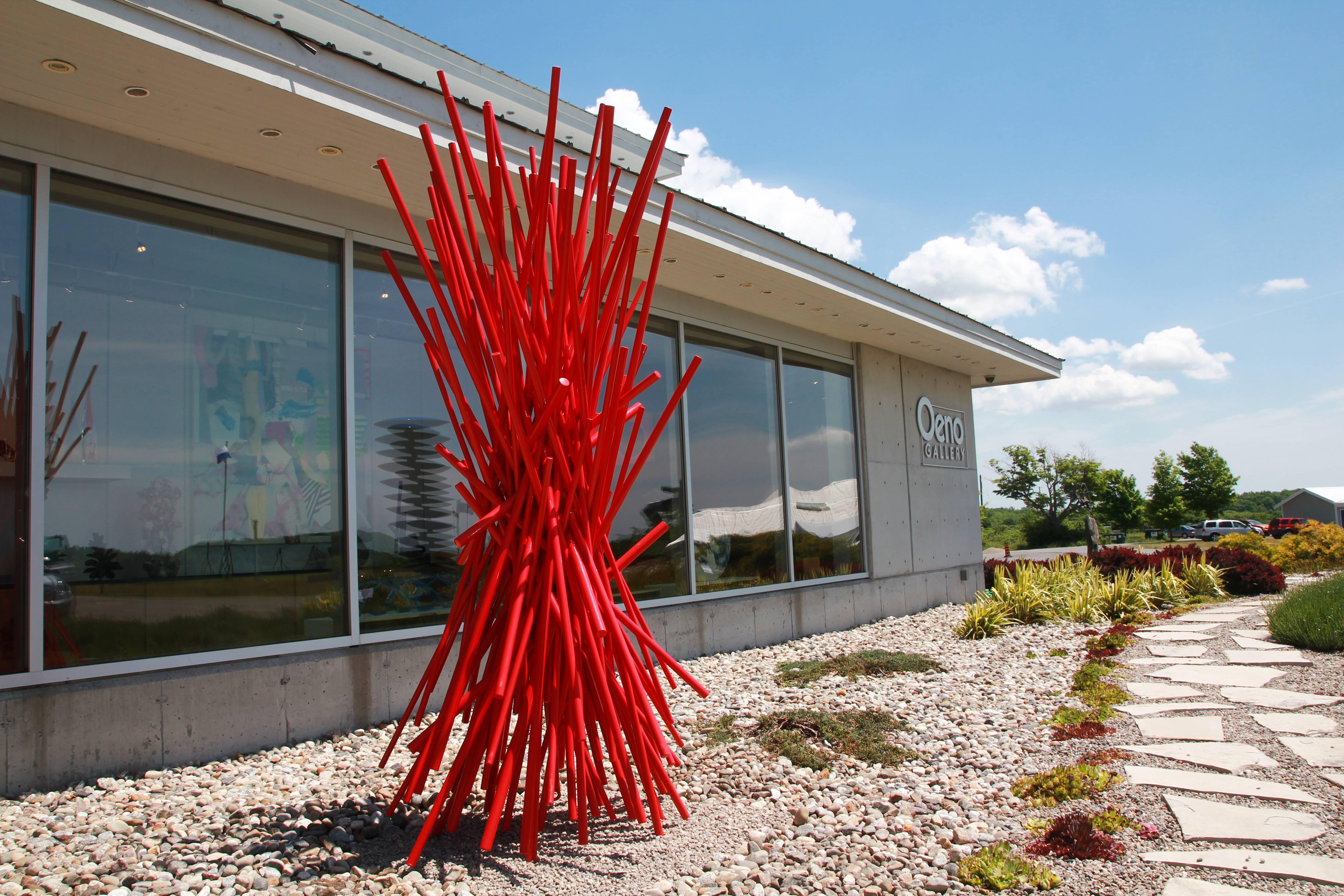 Entangled Red - Contemporary Sculpture by Shayne Dark