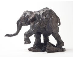 Untitled No 38 2/8 (Elephant Series) - animal, figurative, bronze statuette