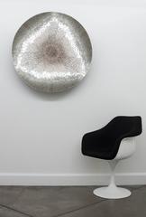 Reflections of Nature Series No 3 – reflektierende Wandskulptur aus Stahl, Kupfer, Wandskulptur