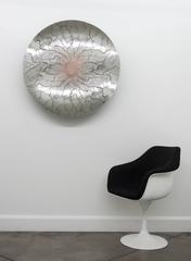 Reflections of Nature Series 2 – reflektierende Wandskulptur aus Stahl, Kupfer, Wandskulptur