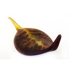 Fallen Leaf, Red and Purple Glass 7