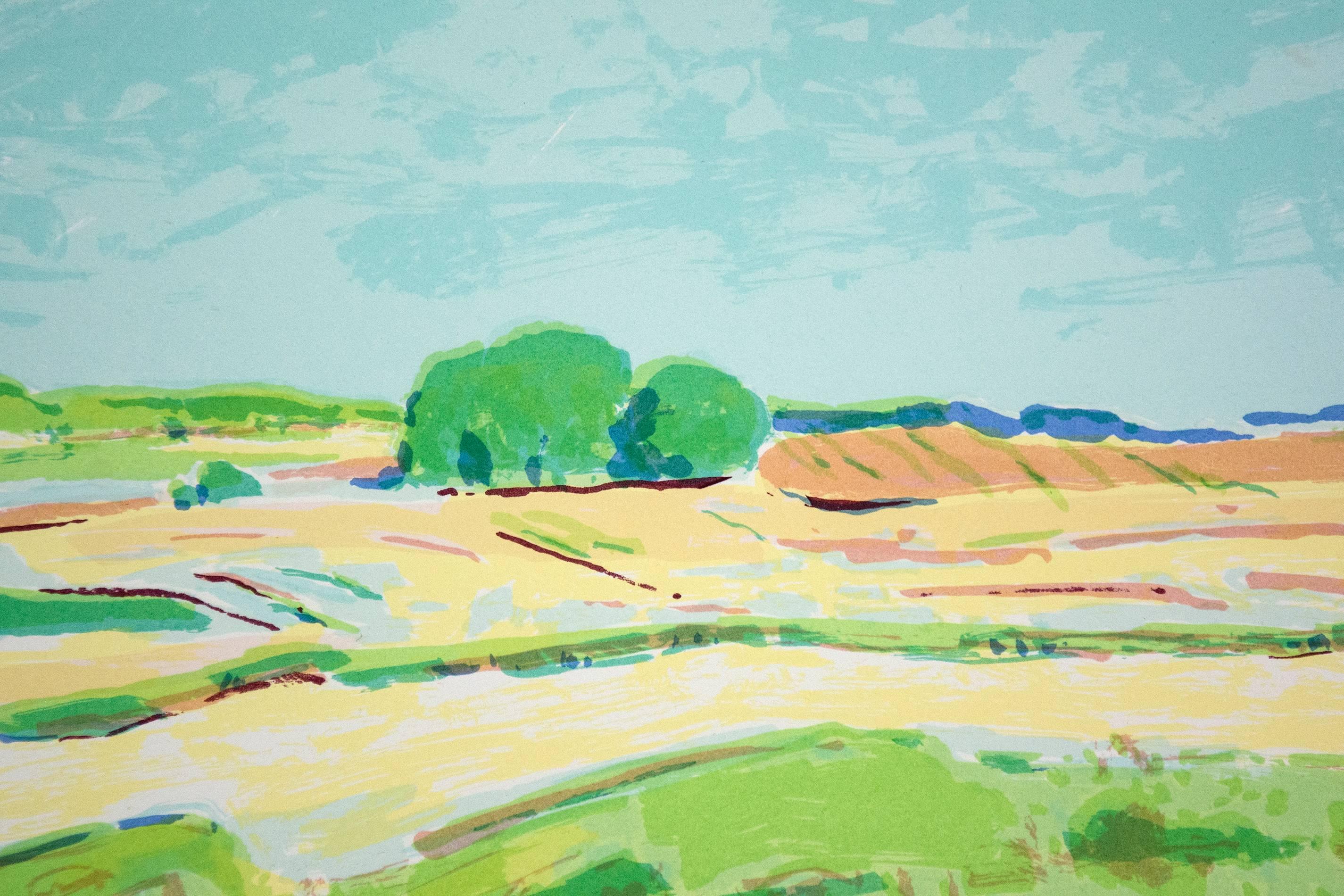 Homage to Jack Bush - Summer Day - Print by Dorothy Knowles