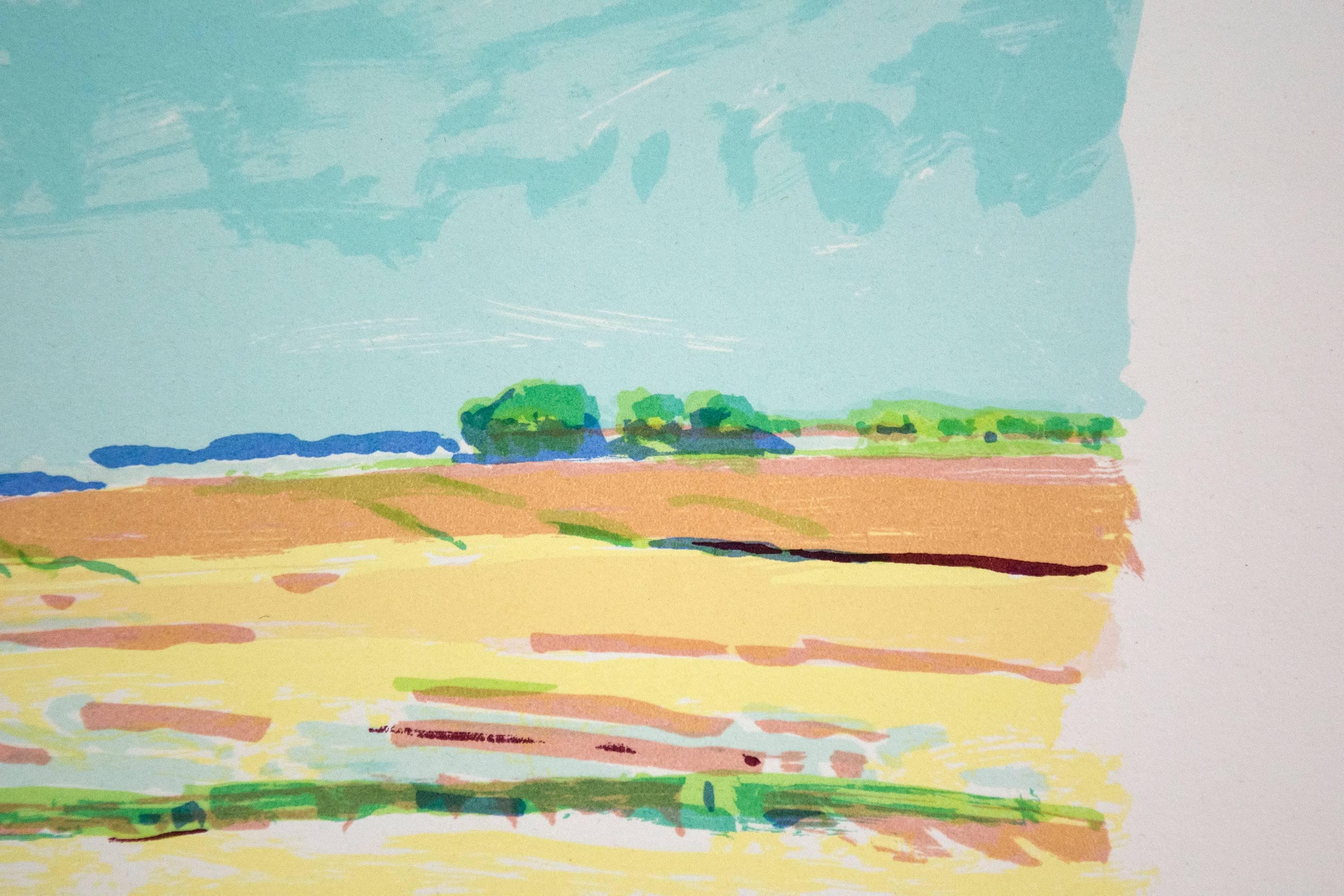 Homage to Jack Bush - Summer Day - Modern Print by Dorothy Knowles
