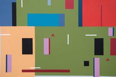 All That Jazz No 03 - bright, geometric abstraction, modernist acrylic on canvas