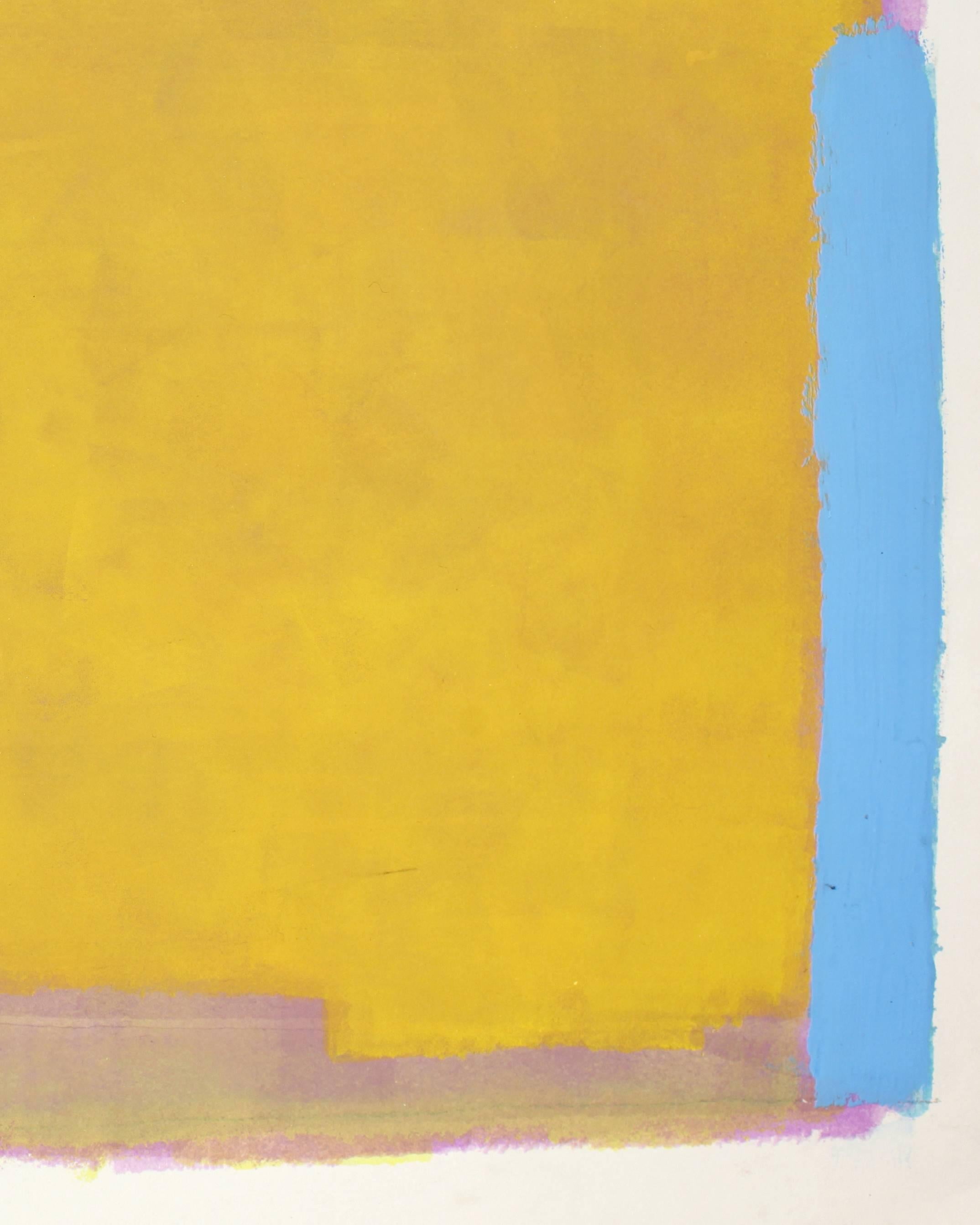 Pink, Yellow and Blue Abstraction - Art by John Richard Fox