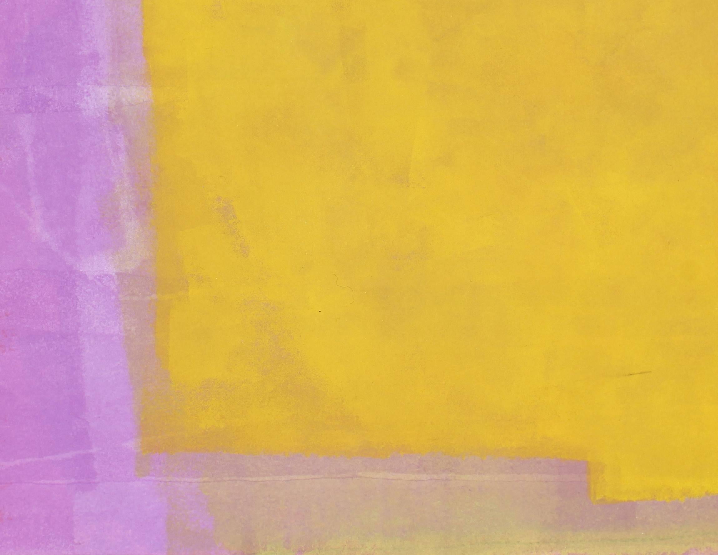 Pink, Yellow and Blue Abstraction - Contemporary Art by John Richard Fox