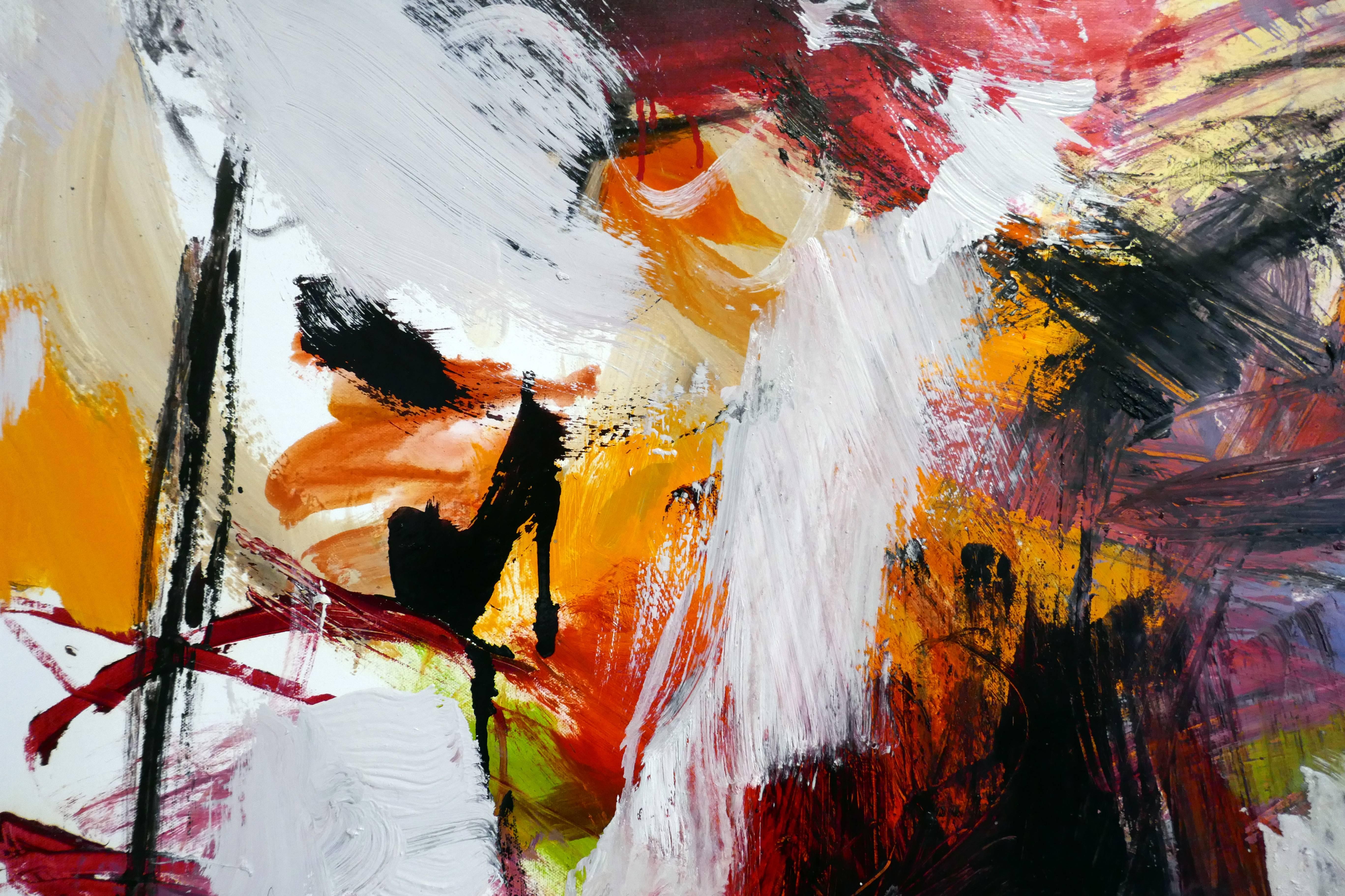 Ouvert No 11 - large, vibrant, colourful, gestural abstract, oil on canvas - Contemporary Painting by Scott Pattinson