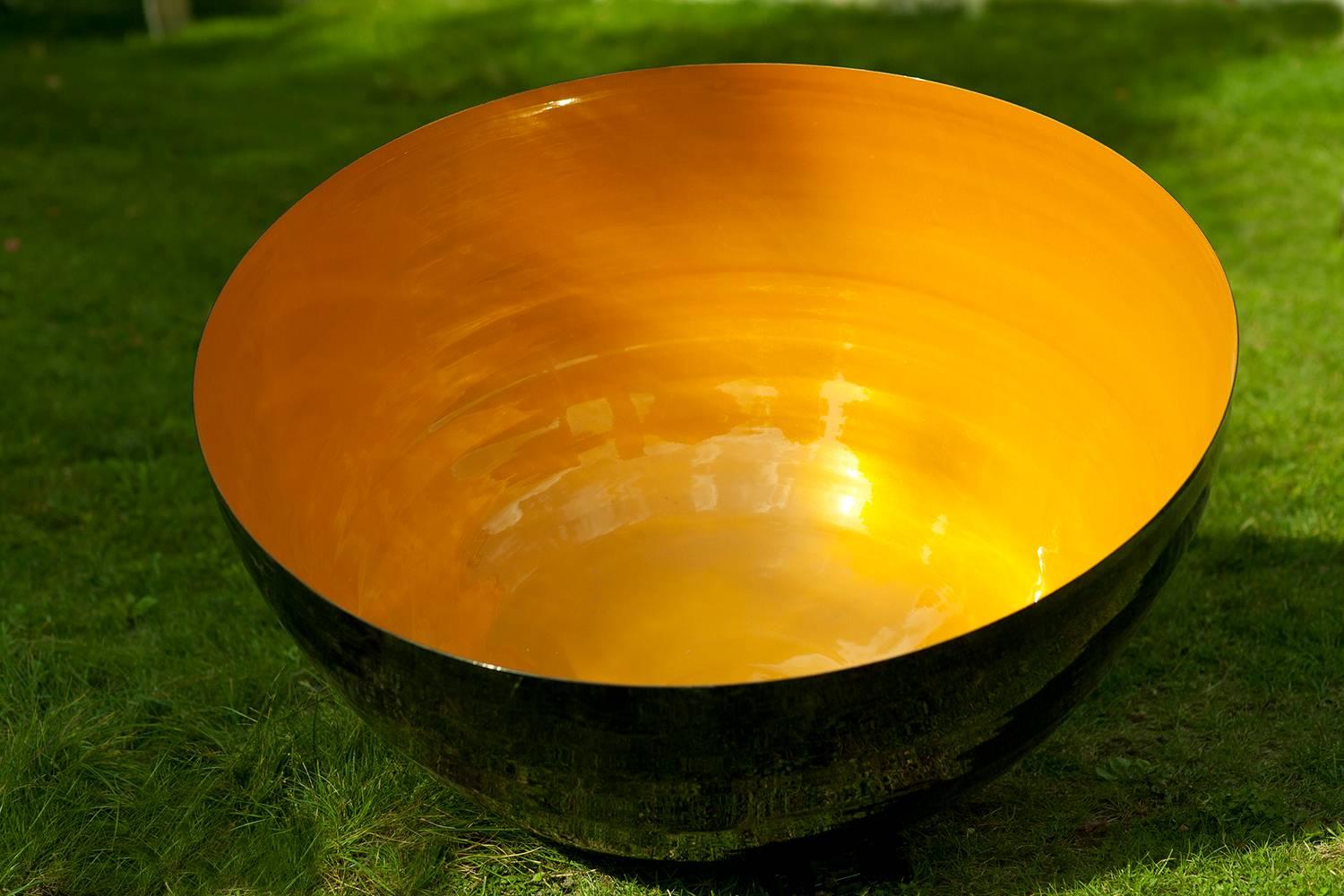 Singing Bowls: Jupiter, Moon, Mercury - Sculpture by Marlene Hilton Moore