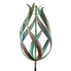 Desert Flame - Wind Kinetic Sculpture, Copper and Steel
