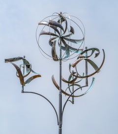 Elements of the Universe XL - Wind Kinetic Sculpture, Copper and Steel