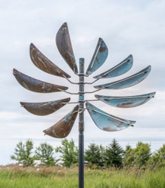 Guardian Angel - Wind Kinetic Sculpture, Copper and Steel