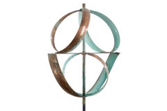 Meridian XL - Wind Kinetic Sculpture, Copper and Steel