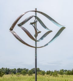Mirinda III - Wind Kinetic Sculpture, Copper and Steel