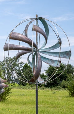 Nebula XL - Wind Kinetic Sculpture, Copper and Steel