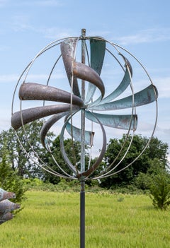 Nebula XL - Wind Kinetic Sculpture, Copper and Steel