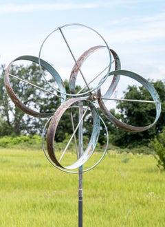 Shamrock – Windskulptur, Kupfer und Stahl