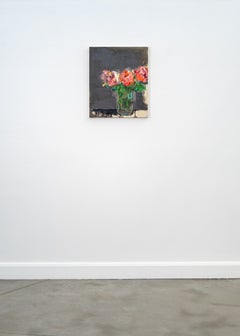 Ramo de primavera - Pintura al óleo, bodegón contemporáneo, 24x18 pulgadas