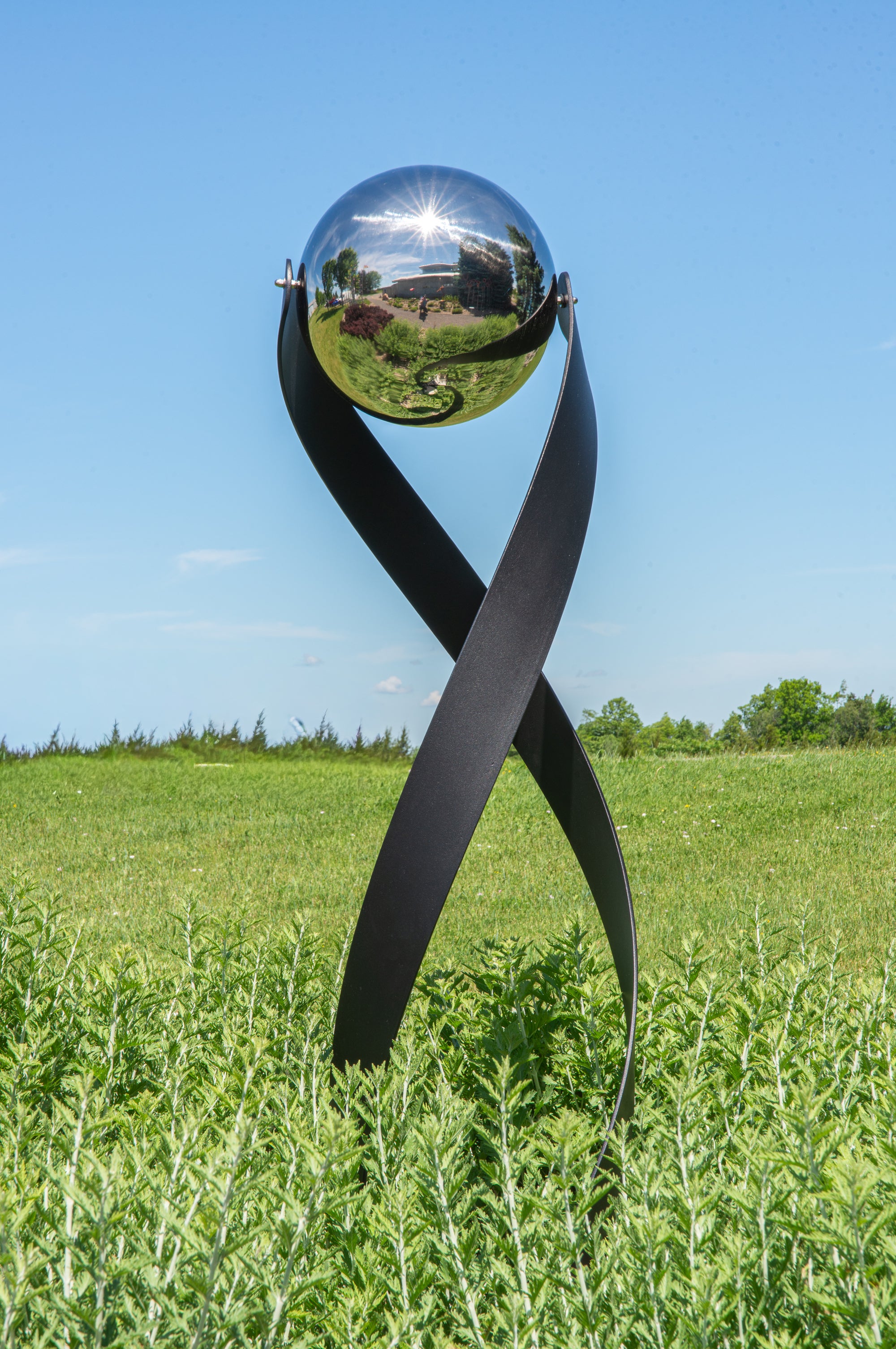 Syncrospective : Acier, Art abstrait, Sculpture d'extérieur