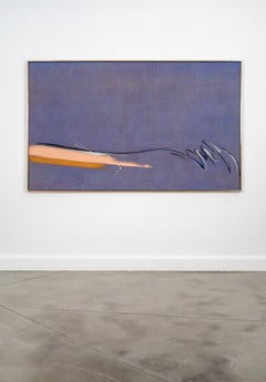 Dusk Sprint - Abstract Painting, Acrylic on Canvas, 1980s, Excellent