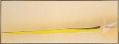 Hansa Echo - Abstract Acrylic Painting, 1980s, Large, Signed, 27.5x75