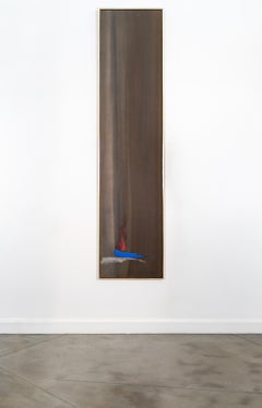 Rose Drop - Abstract Painting, Acrylic on Canvas, Large Vertical, Signed