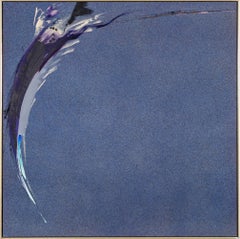 «Thunder Sings» - Pintura abstracta, acrílico sobre lienzo, color field, década de los 80