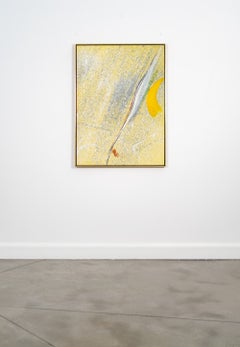 Spritz: Abstract Oil Painting, 32 x 44, Signed, Textured Color Field, 1980s