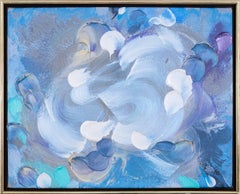 Untitled #396: Abstract Acrylic Painting, Framed 17 x 21 in, Signed