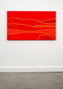 Flying 1 - Contemporary Minimalist Abstract Landscape Oil Painting