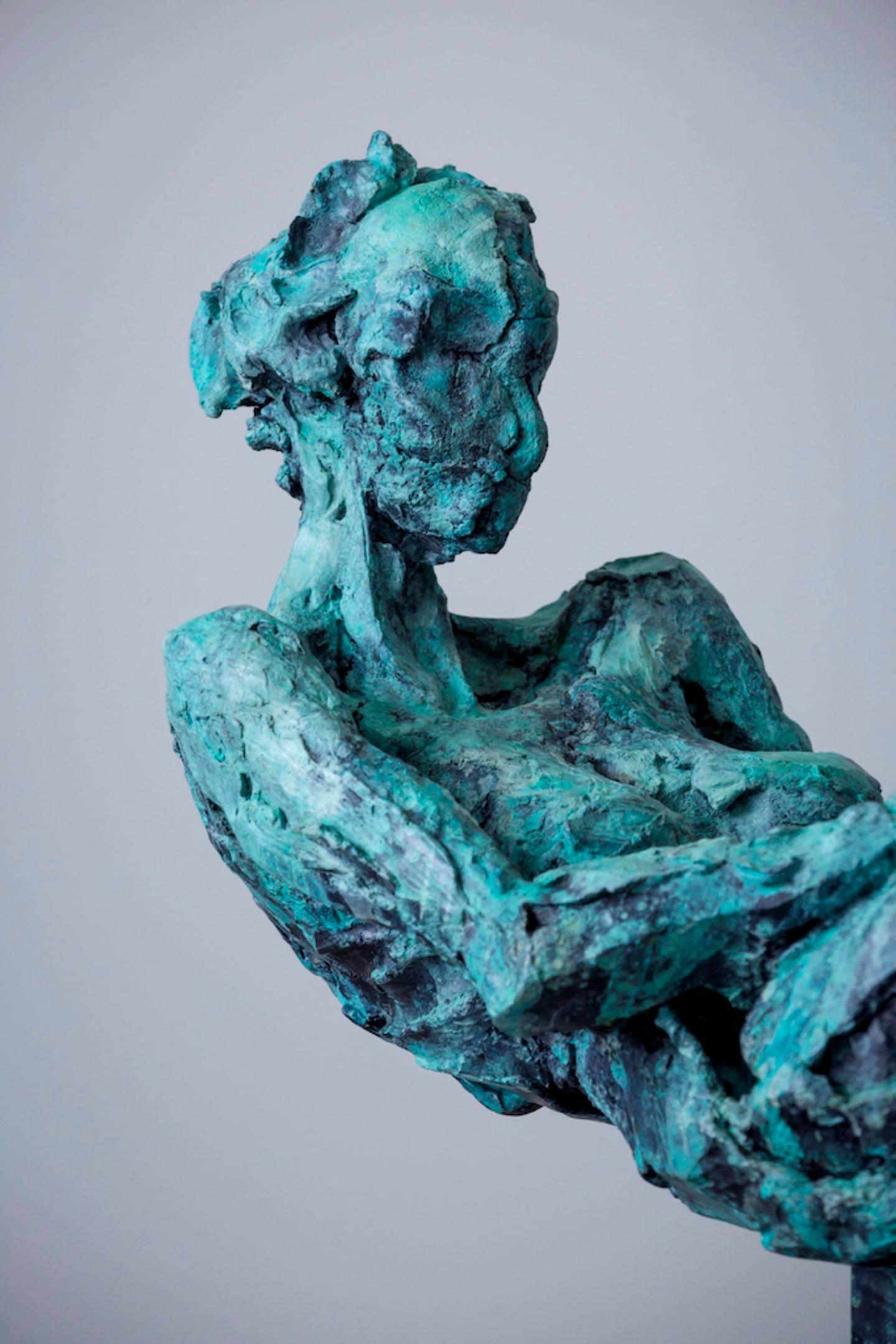 Aretusa se sumerge en el río Alfeo  - figurativa, estatuilla de bronce - Sculpture Contemporáneo de Richard Tosczak