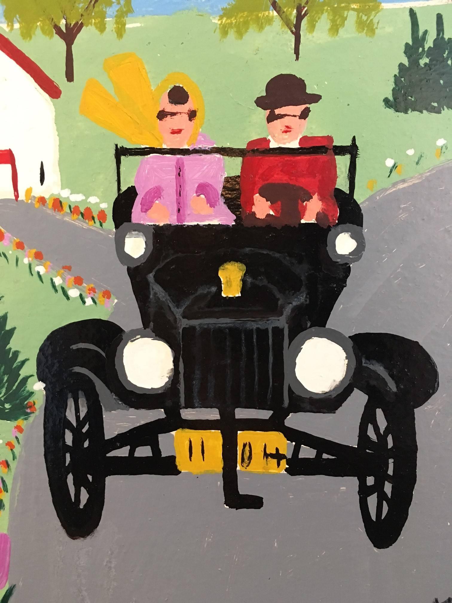 Model T - Painting by Maud Lewis