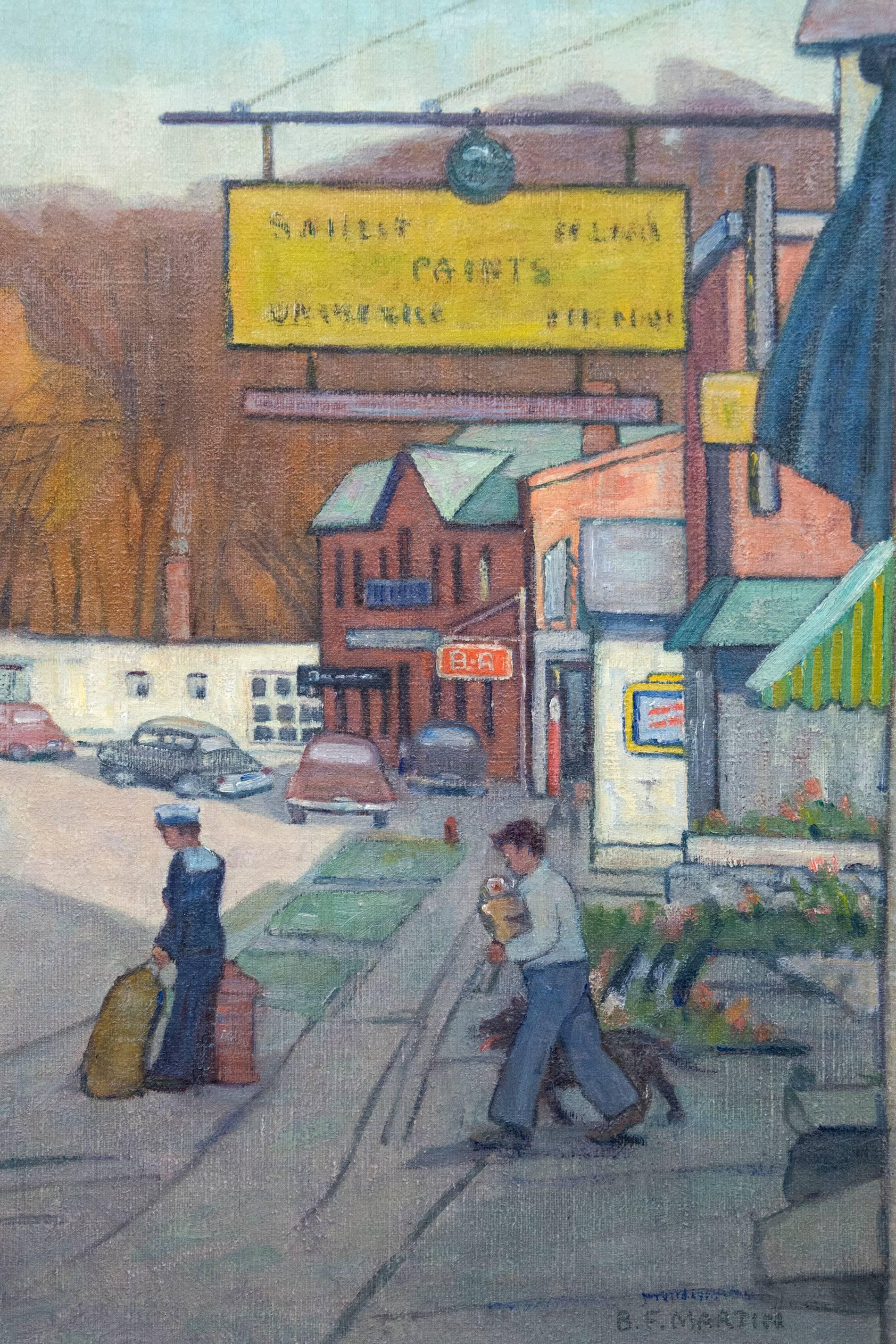 Woodbridge, Ontario - Post-Impressionist Painting by Bernice Fenwick Martin