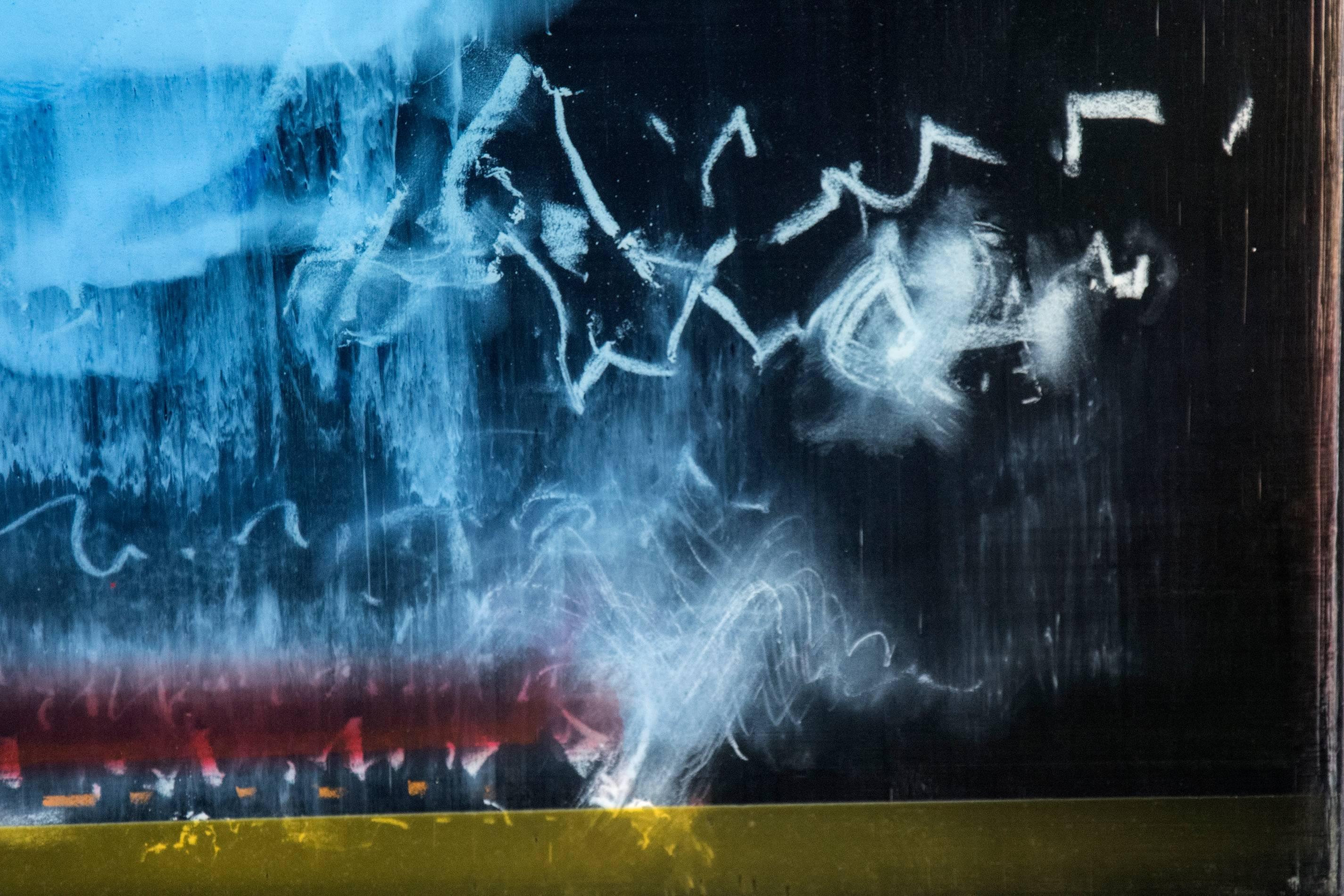 Solace  dunkel, reich, farbenfroh, lyrisch, gestisch abstrakt, Acryl auf Leinwand (Abstrakt), Painting, von Alice Teichert