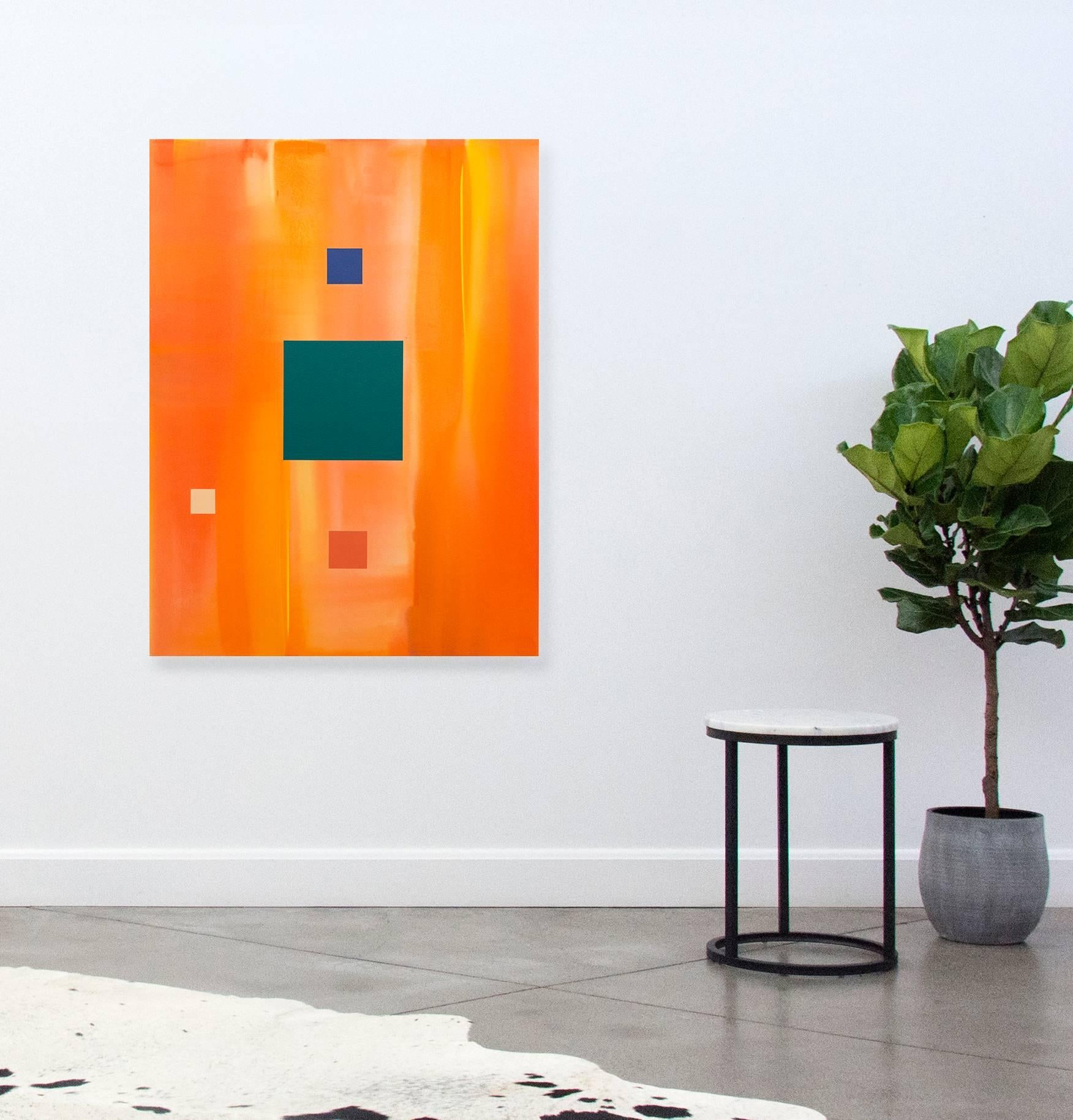 Fire (Paradise Paintings) - large, geometric, abstract, group series, acrylic For Sale 4