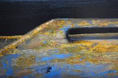 Cutlery Box - rustic, vivid detail, realist, still-life oil on linen