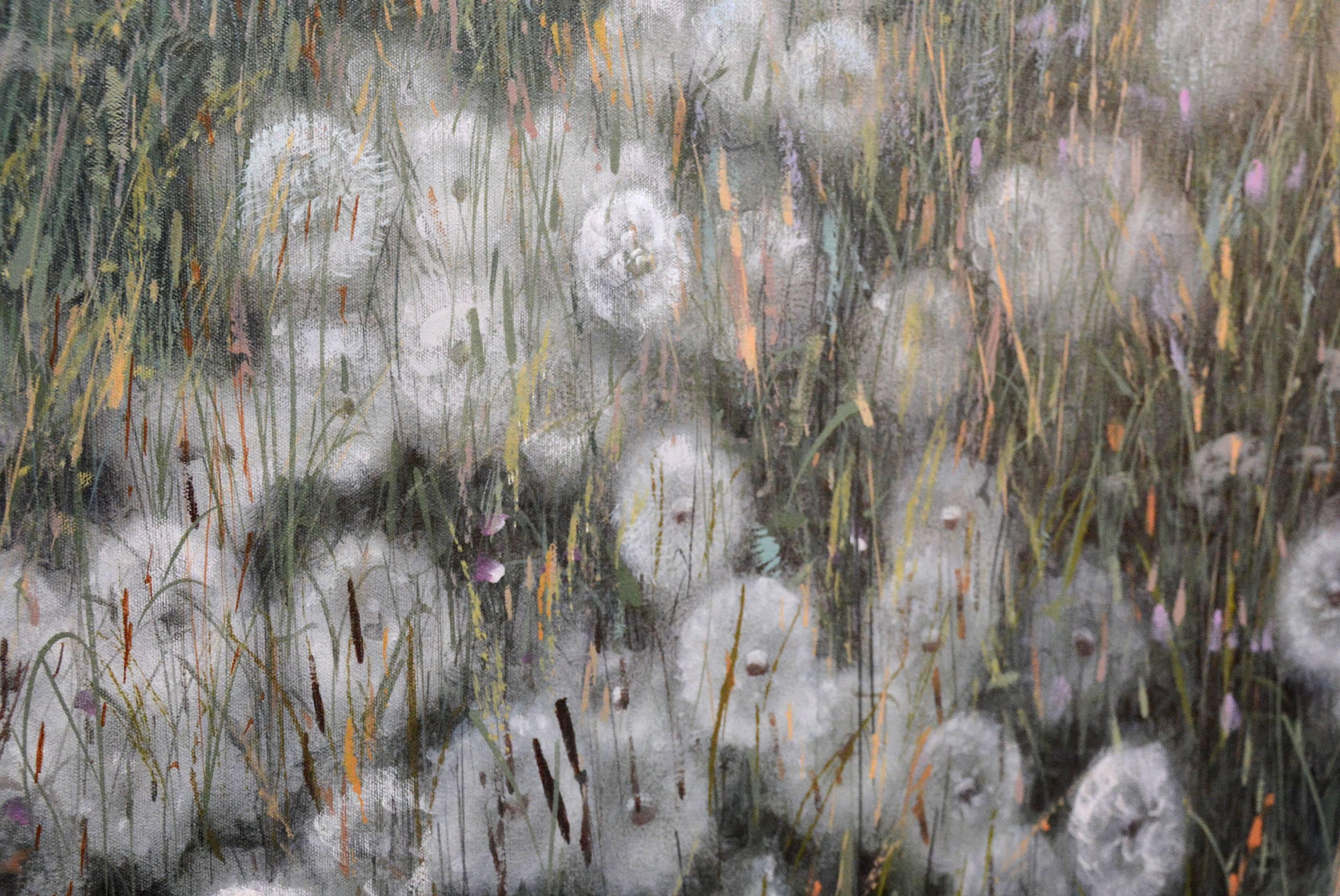 Aspettando il vento (n. 2) - Landscape Painting Grigio di Ciba Karisik