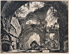 Giovanni Piranesi "Rovine d'una Galleria di Statue nella Villa Adriana a Tivoli"