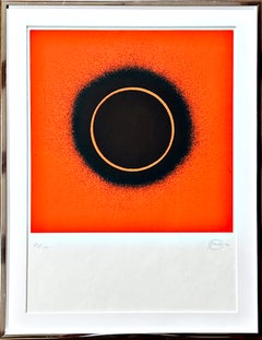 Otto Piene, Telerot und Teleschwarz, 1970, serigrafia, incorniciata, firmata, edizione limitata
