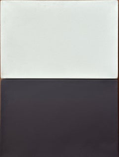 Peinture monochrome de type « color field » de Rolf Hans, « Two Small Things in Contrast », 1976