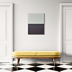 Peinture monochrome de type « color field » de Rolf Hans, « Two Small Things in Contrast », 1976
