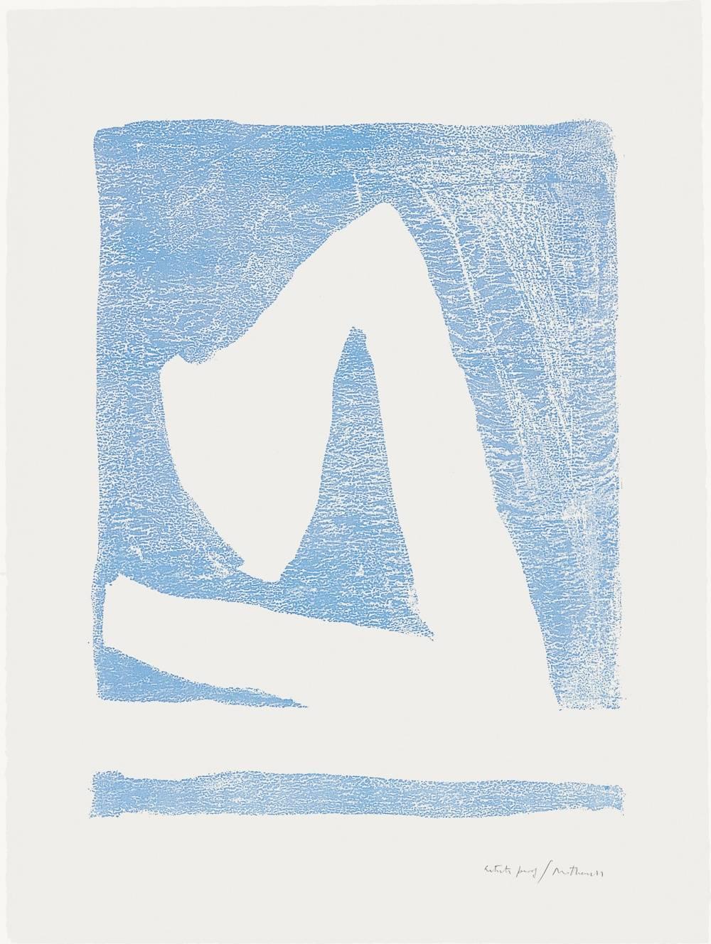 Summertime in Italy (with Blue) - Print by Robert Motherwell