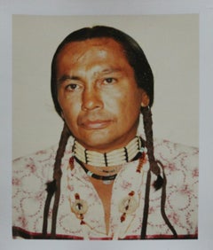 Fotografía Polaroid de Andy Warhol del indio americano Russell Means