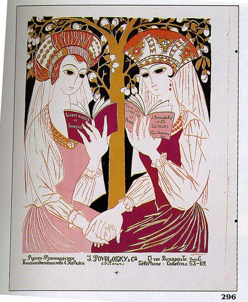 Livre Russe et Francais, J. Povolozky& Cie