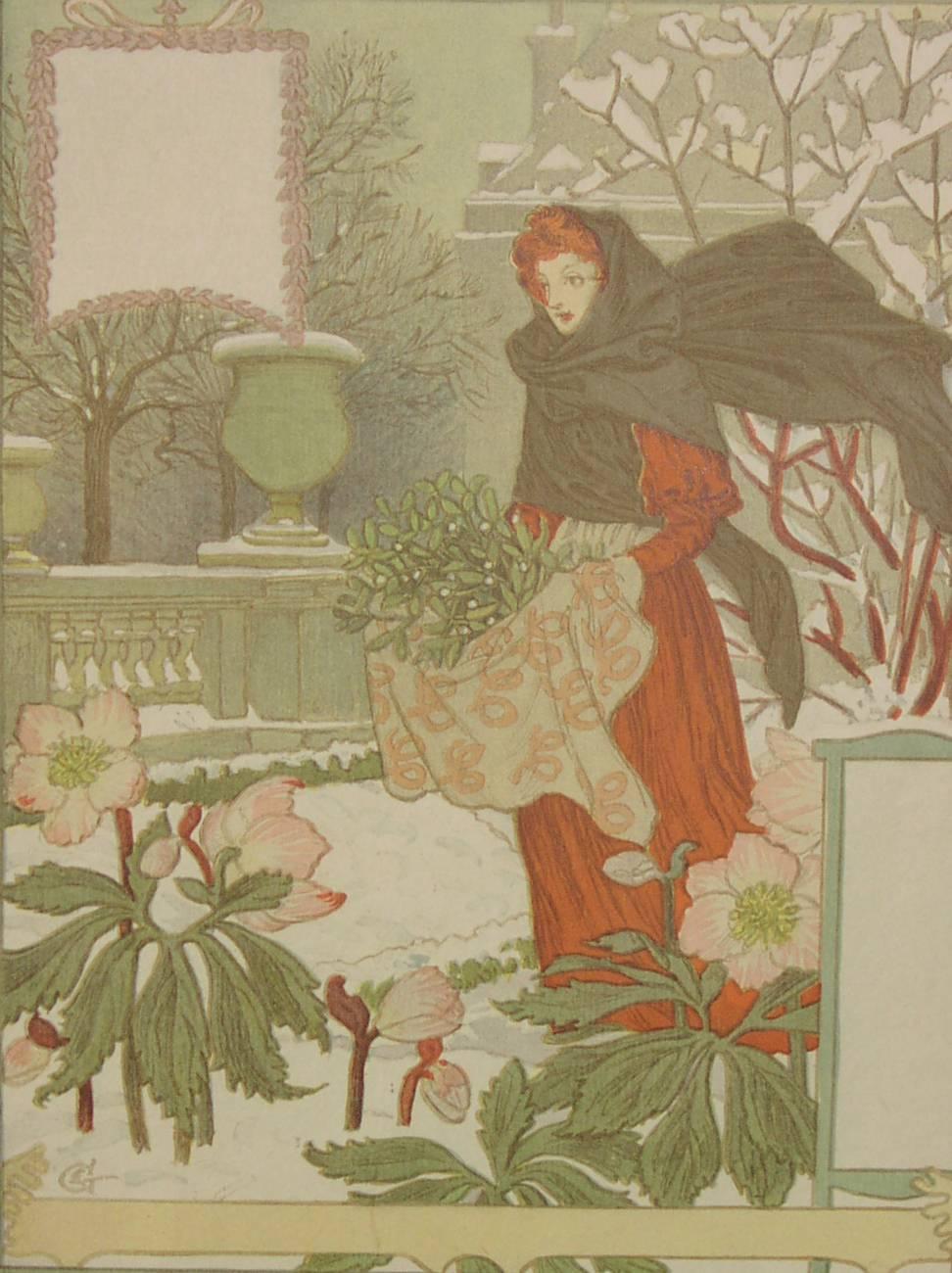 Eugene Grasset Figurative Print -  Belle Jardinaire
